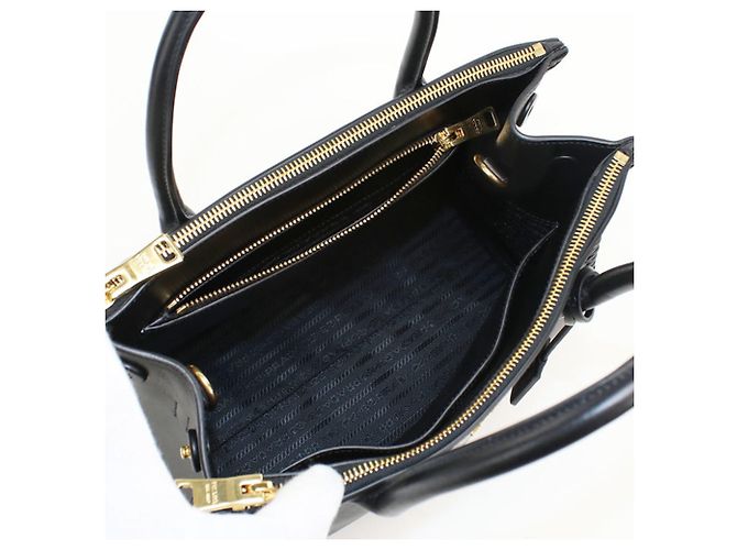 Borsa Tote 2-Way in pelle Saffiano nera Prada Nero - vista 3