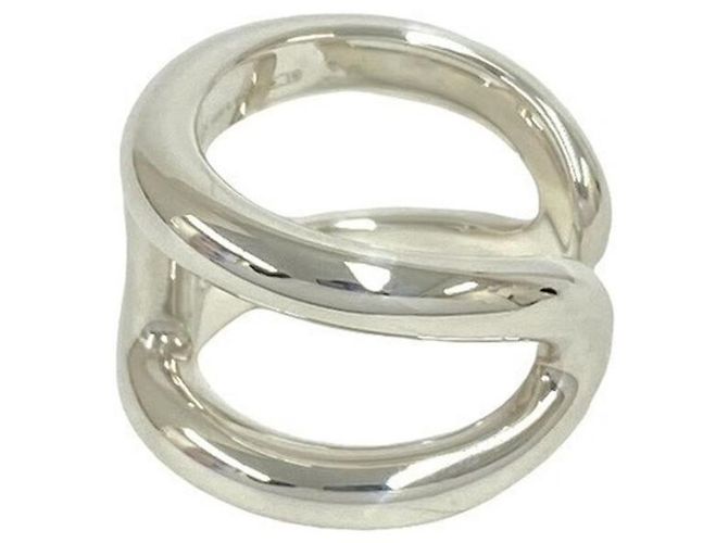 Hermès Hermes Osmos GM Sterling Silver 925 Ring Silvery - view 4