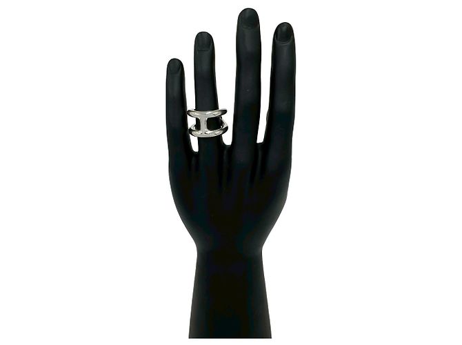 Hermès Hermes Osmos GM Band Ring Silvery - view 2