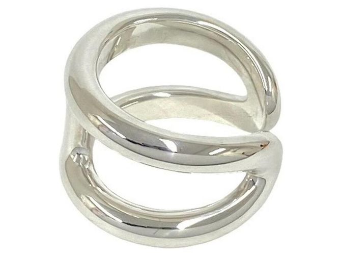 Hermès Hermes Osmos GM Band Ring Silvery - view 4