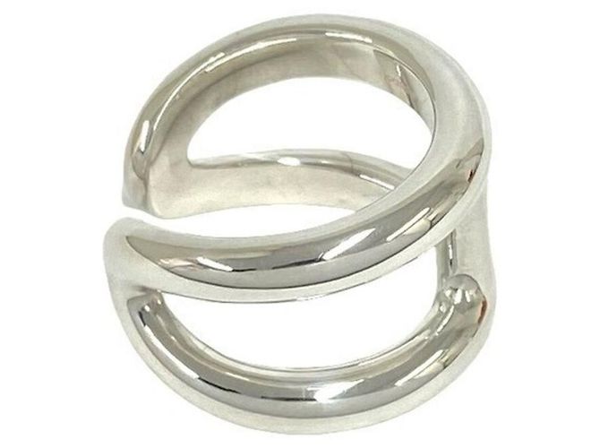 Hermès Hermes Osmos GM Band Ring Silvery - view 5