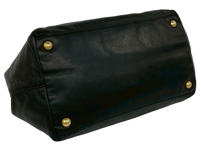 Ribbon Borsa Boston in pelle nera Prada Nero - vista 7