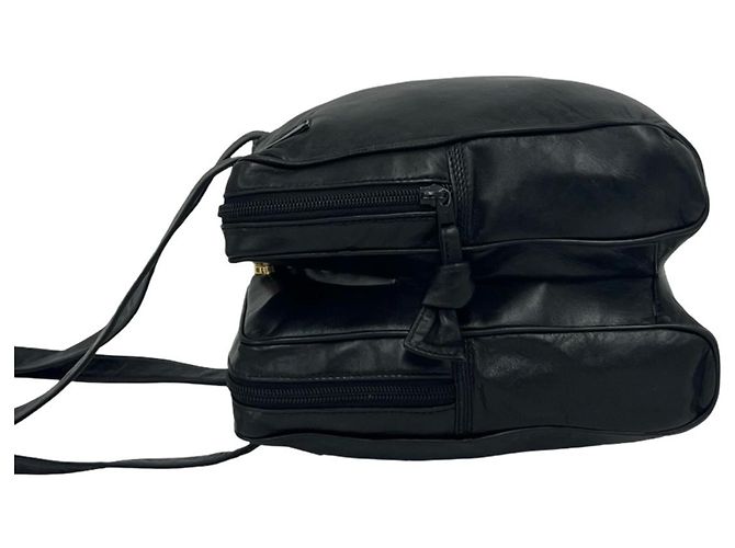 Loewe Vintage Anagram Logo Nappa Leder Tote Bag Schwarz - Ansicht 5