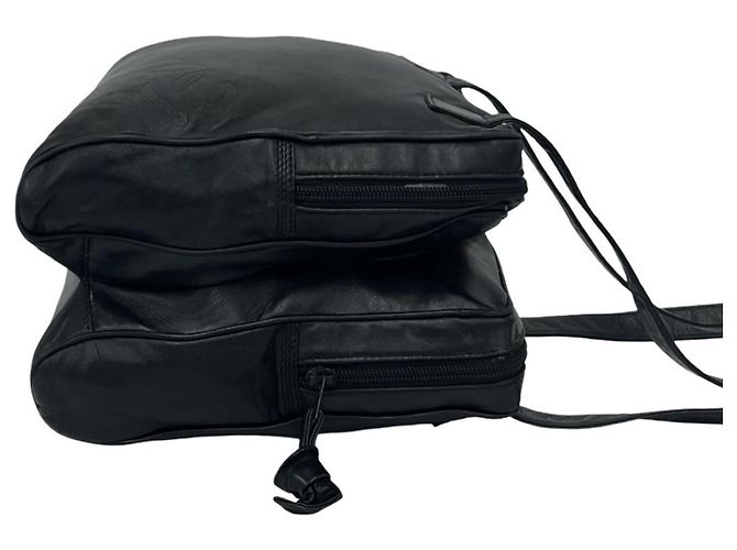 Loewe Vintage Anagram Logo Nappa Leder Tote Bag Schwarz - Ansicht 6