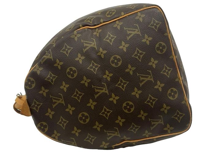 Louis Vuitton Vintage Keepall 50 Monogram Leather Boston Bag Marrone - vista 5