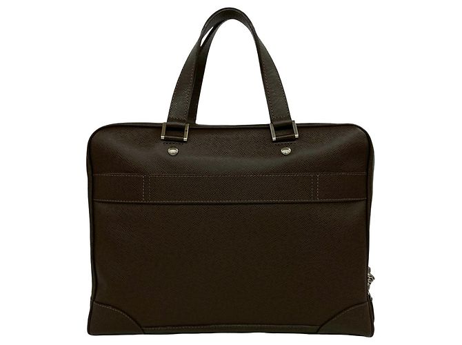 Borsa da Business Louis Vuitton Igor in pelle Taiga Marrone - vista 3
