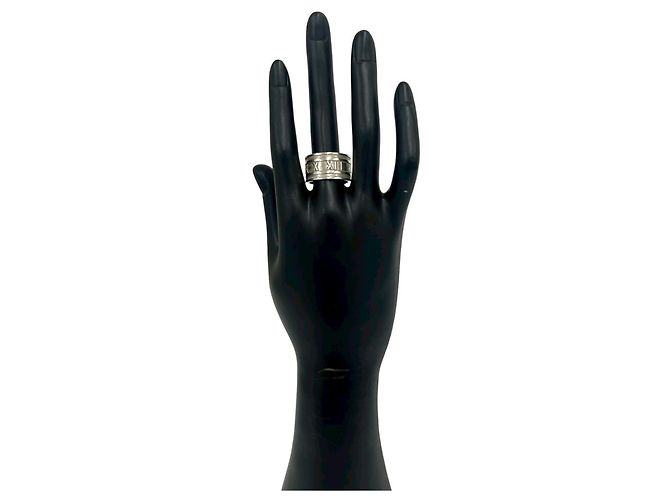 Tiffany & Co Anello Tiffany Vintage Wide Atlas Band Argento - vista 2
