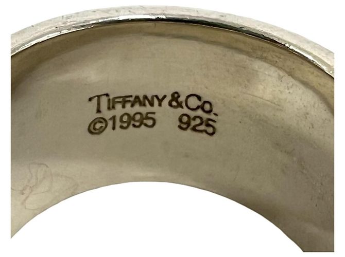 Tiffany & Co Anello Tiffany Vintage Wide Atlas Band Argento - vista 3
