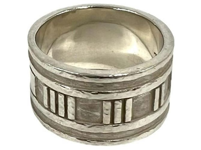 Tiffany & Co Anello Tiffany Vintage Wide Atlas Band Argento - vista 4