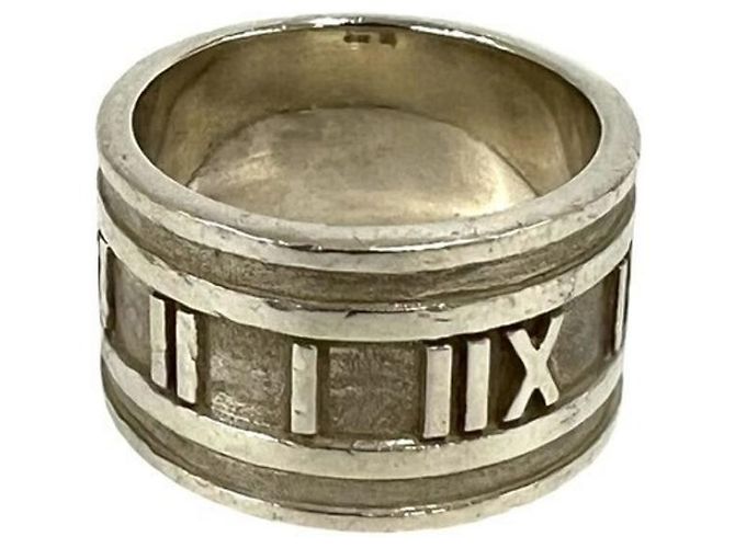 Tiffany & Co Anello Tiffany Vintage Wide Atlas Band Argento - vista 6