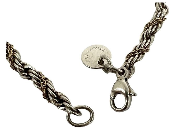 Tiffany & Co Bracciale Tiffany Vintage Twist Rope Charm Argento - vista 4