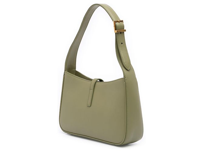 Saint Laurent Le 5 a 7 in pelle di vitello liscia verde Verde chiaro - vista 2