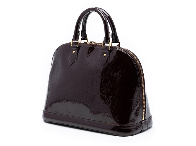 Louis Vuitton Alma PM in Monogram Vernis viola Porpora - vista 2