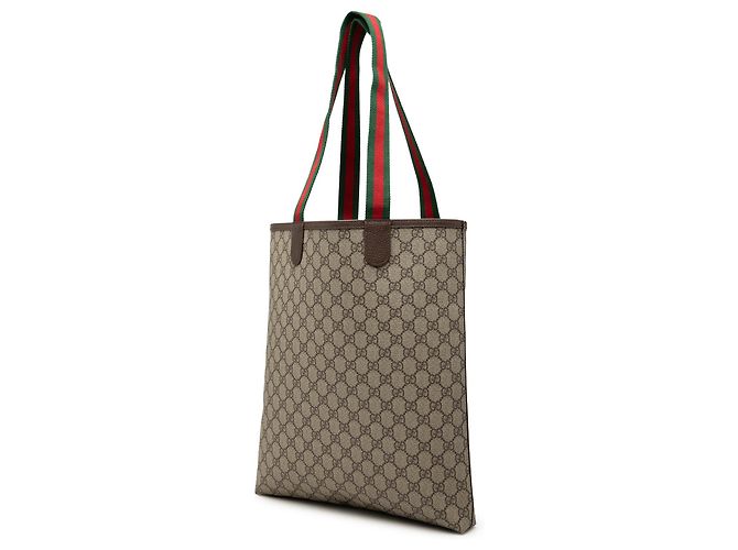 Tote Gucci Beige GG Supreme Web Ophidia - vista 2