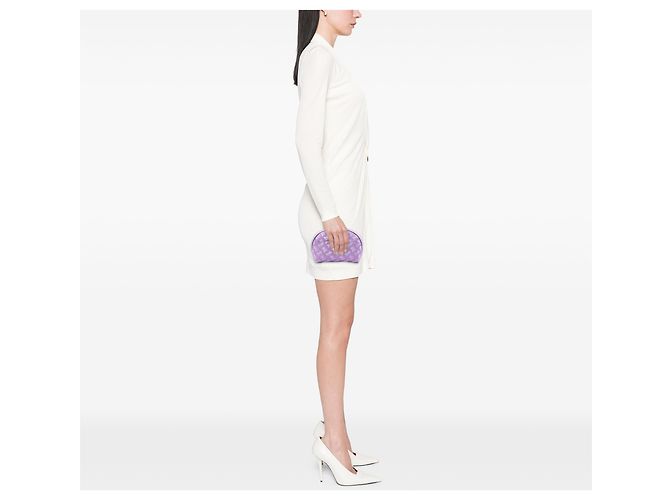 Céline Neceser de cosméticos Celine en lona con estampado Purple Carriage Púrpura - vista 5