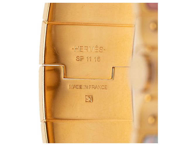 Bracciale Hermès Pink Wide Savana Dance Charniere Hinged Rosa - vista 4