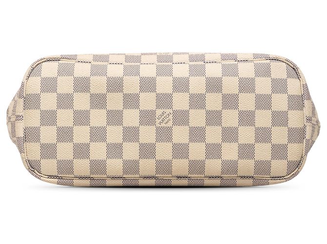 Louis Vuitton White Damier Azur Neverfull PM Bianco - vista 3