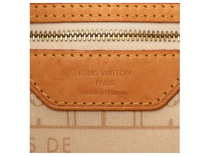 Louis Vuitton White Damier Azur Neverfull PM Bianco - vista 5