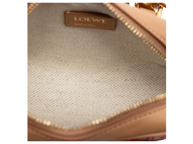 LOEWE Bolso Nano Canvas Amazona Marrón Castaño - vista 4