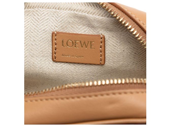 LOEWE Bolso Nano Canvas Amazona Marrón Castaño - vista 5