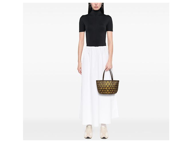 Fendi Brown Small Perforated Zucca Spalmati Roll Tote - Ansicht 8