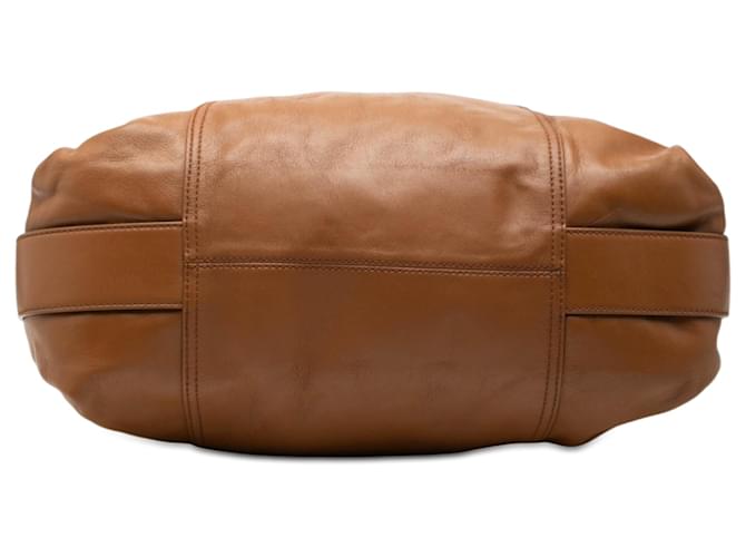Borsa Givenchy in pelle marrone con logo 4G - vista 3
