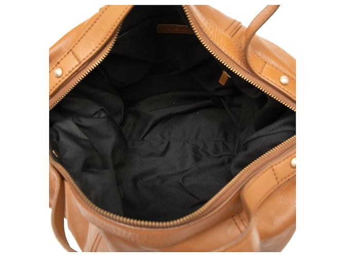 Borsa Givenchy in pelle marrone con logo 4G - vista 4