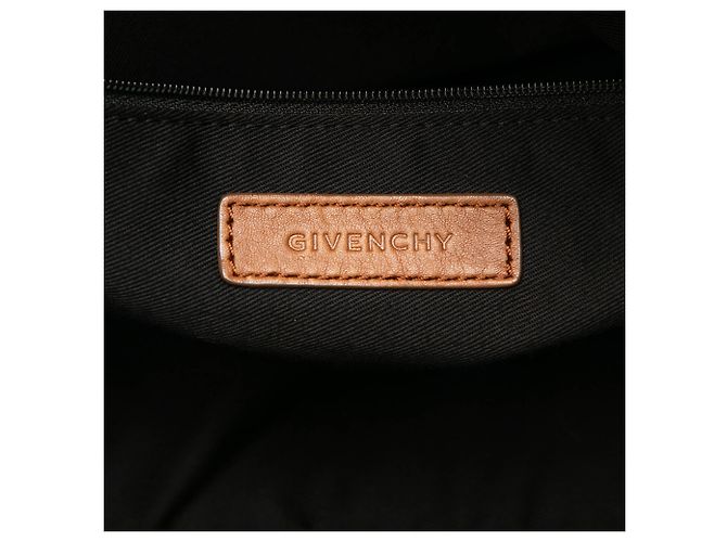 Borsa Givenchy in pelle marrone con logo 4G - vista 5