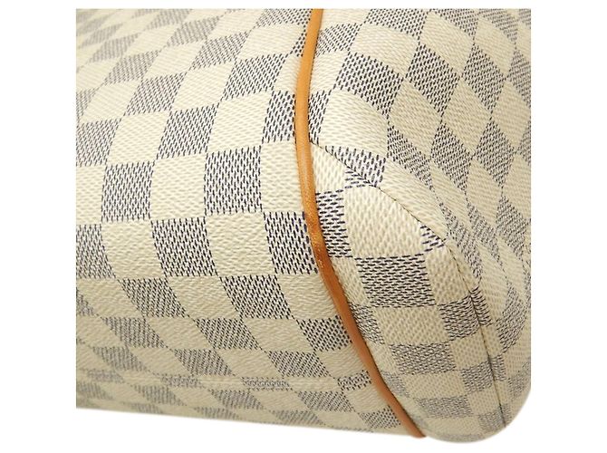 Louis Vuitton White Damier Azur Totally PM Bianco - vista 13