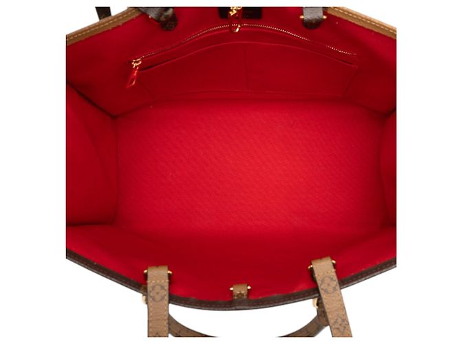 Louis Vuitton Marrone Monogram Reverse Giant OnTheGo GM - vista 4