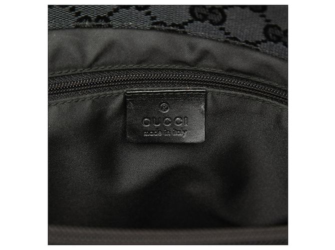 Borsa Gucci Gray GG Canvas Bamboo Marrone Grigio antracite - vista 5