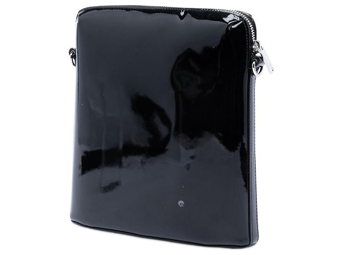 Borsa a tracolla Saint Laurent in vernice nera Nero - vista 2
