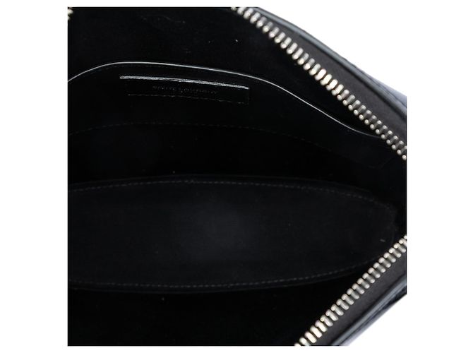 Borsa a tracolla Saint Laurent in vernice nera Nero - vista 4