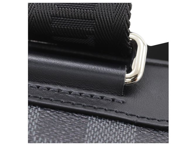 Borsa a tracolla Louis Vuitton Black Damier Graphite 3D Amazone Nero - vista 10