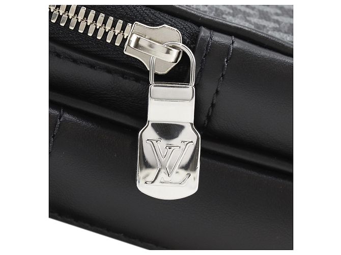 Borsa a tracolla Louis Vuitton Black Damier Graphite 3D Amazone Nero - vista 11