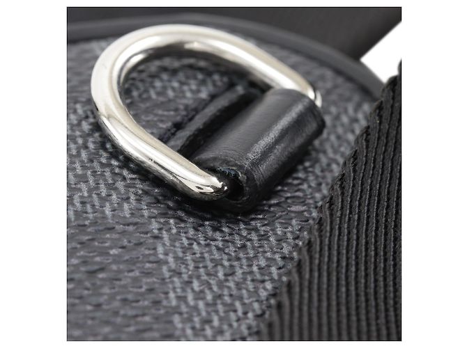 Borsa a tracolla Louis Vuitton Black Damier Graphite 3D Amazone Nero - vista 15