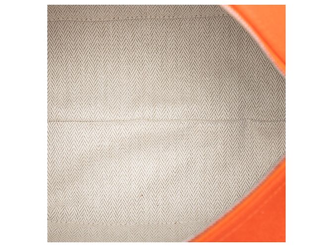 Custodia Hermès Orange Small Toile Bride A Brac Arancione - vista 4