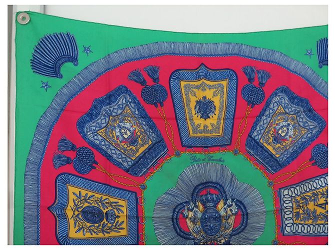 Hermès FULAR HERMES POSTE ET CAVALERIE PAR METZ QUADRATO 90 CM IN SETA Multicolore - vista 2