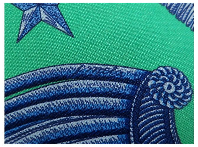 Hermès FULAR HERMES POSTE ET CAVALERIE PAR METZ QUADRATO 90 CM IN SETA Multicolore - vista 8