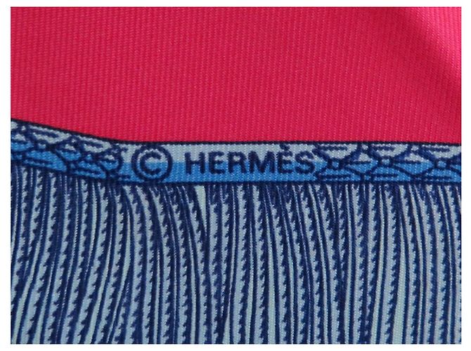 Hermès FULAR HERMES POSTE ET CAVALERIE PAR METZ QUADRATO 90 CM IN SETA Multicolore - vista 9
