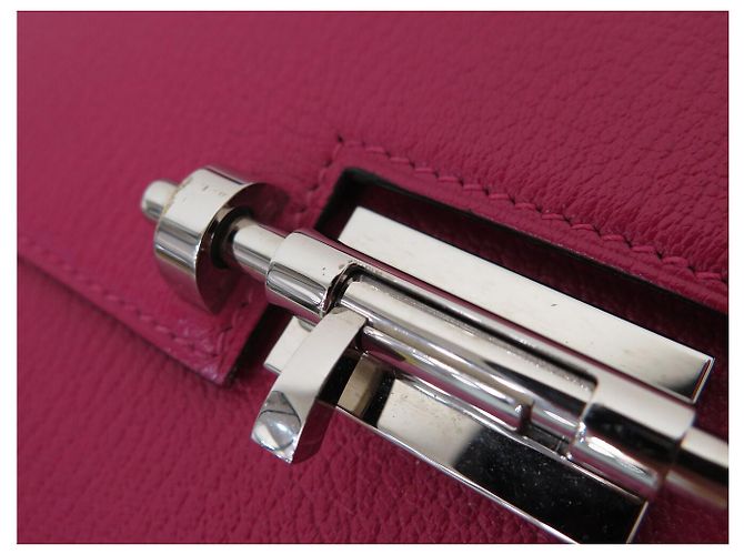 Hermès NUOVA BORSA A SPALLA HERMES VERROU MINI PELLE DI CAPRA MYSORE FUSHIA ANEMONE Fuschia - vista 15