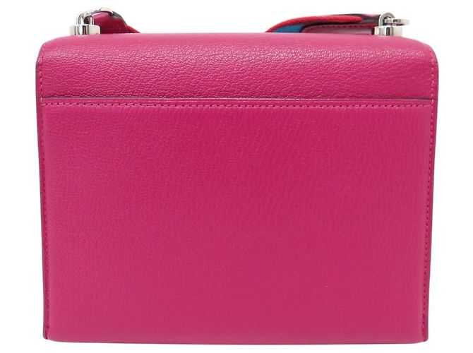 Hermès NUOVA BORSA A SPALLA HERMES VERROU MINI PELLE DI CAPRA MYSORE FUSHIA ANEMONE Fuschia - vista 3