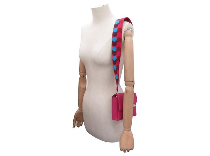 Hermès NUOVA BORSA A SPALLA HERMES VERROU MINI PELLE DI CAPRA MYSORE FUSHIA ANEMONE Fuschia - vista 7