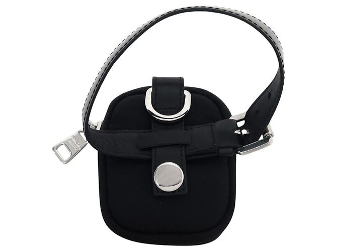 NUOVA MINI POUCH PRADA RE-NYLON PORTAMONETE BORSA GIOIELLI COIN BAG Nero - vista 2