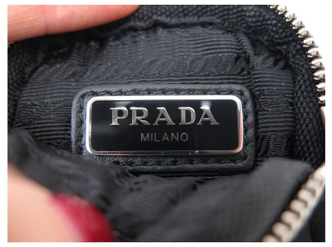NUOVA MINI POUCH PRADA RE-NYLON PORTAMONETE BORSA GIOIELLI COIN BAG Nero - vista 8