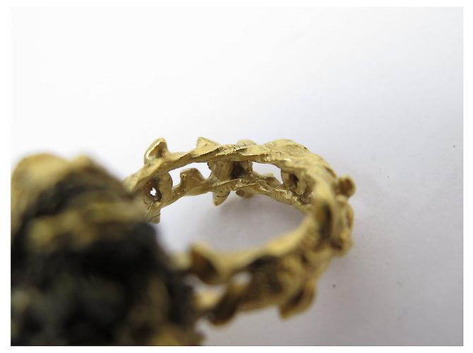 NEUER CHANEL LÖWENKOPF RING PARIS VENISE KOLLEKTION GRÖSSE 55 PERLE VERGOLDETES METALL RING - Ansicht 17