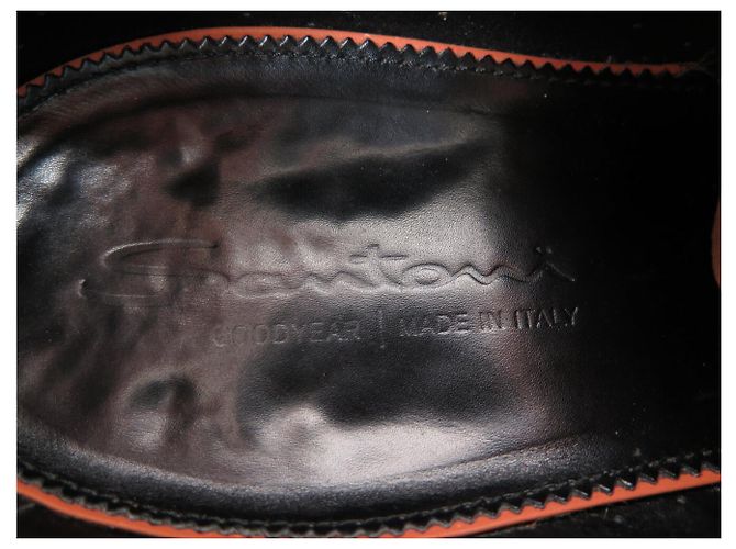 SCARPE SANTONI 13998 RICHELIEU 8 IT 43 FR PELLE PATINATA GRIGIA Grigio - vista 9