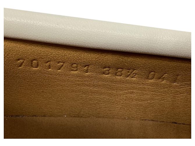 Mocassini Gucci Interlocking G in pelle bianca Bianco - vista 9