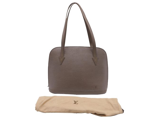 Louis Vuitton Lussac Shoulder Bag in Brown Epi Leather Red - view 5