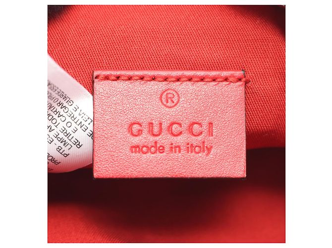 Marsupio Gucci Star Children in tela e pelle Bianco Rosso - vista 4